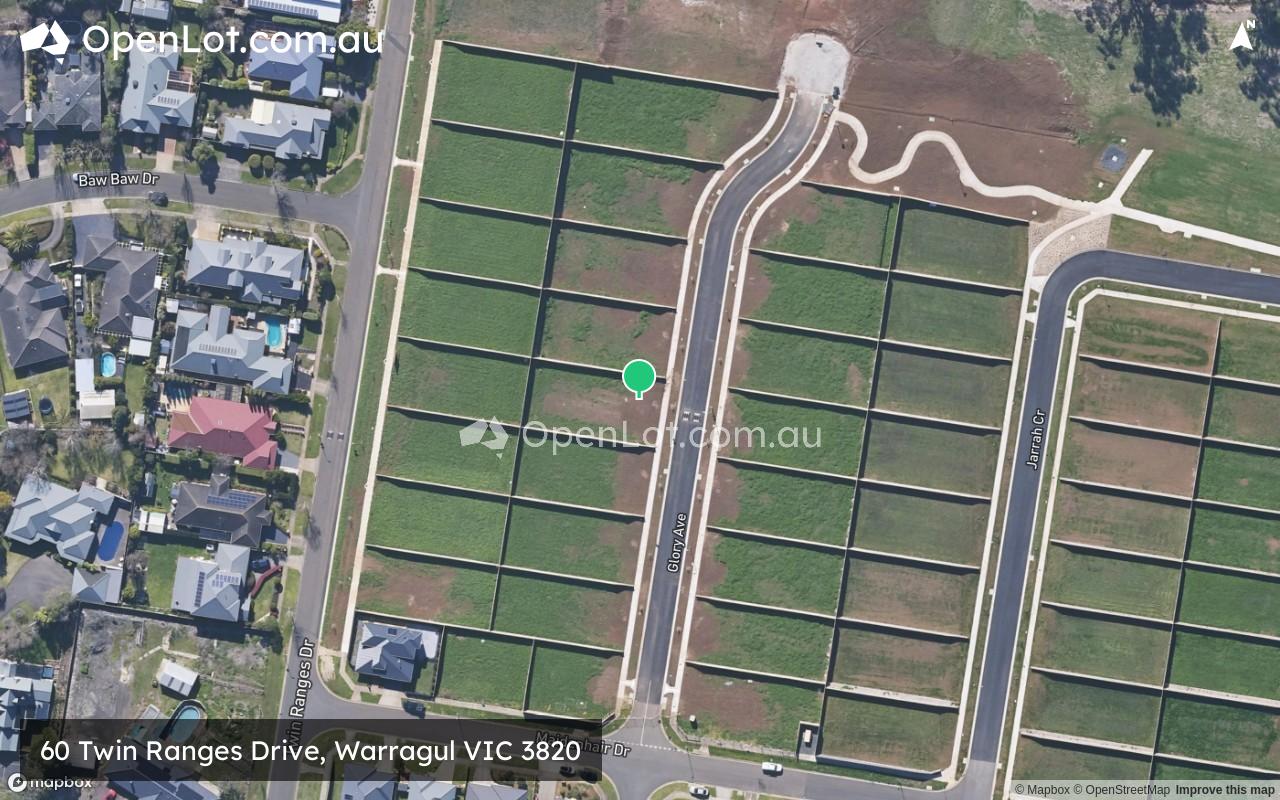 Satellite image for 60 Twin Ranges Drive, Warragul VIC 3820