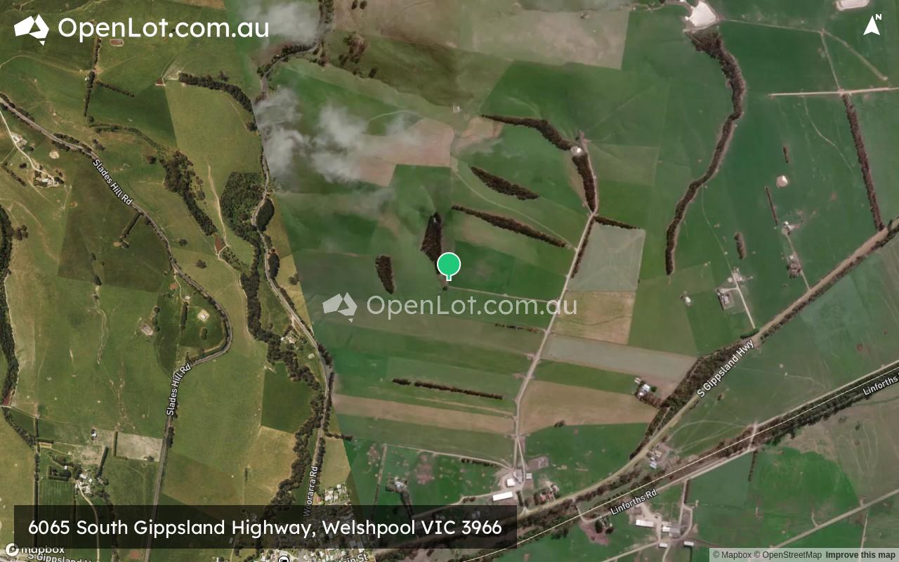 Satellite image for 6065 South Gippsland Highway, Welshpool VIC 3966