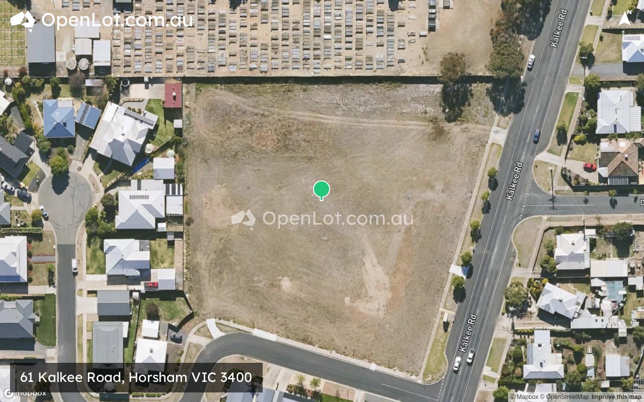 Satellite image for 61 Kalkee Road, Horsham VIC 3400