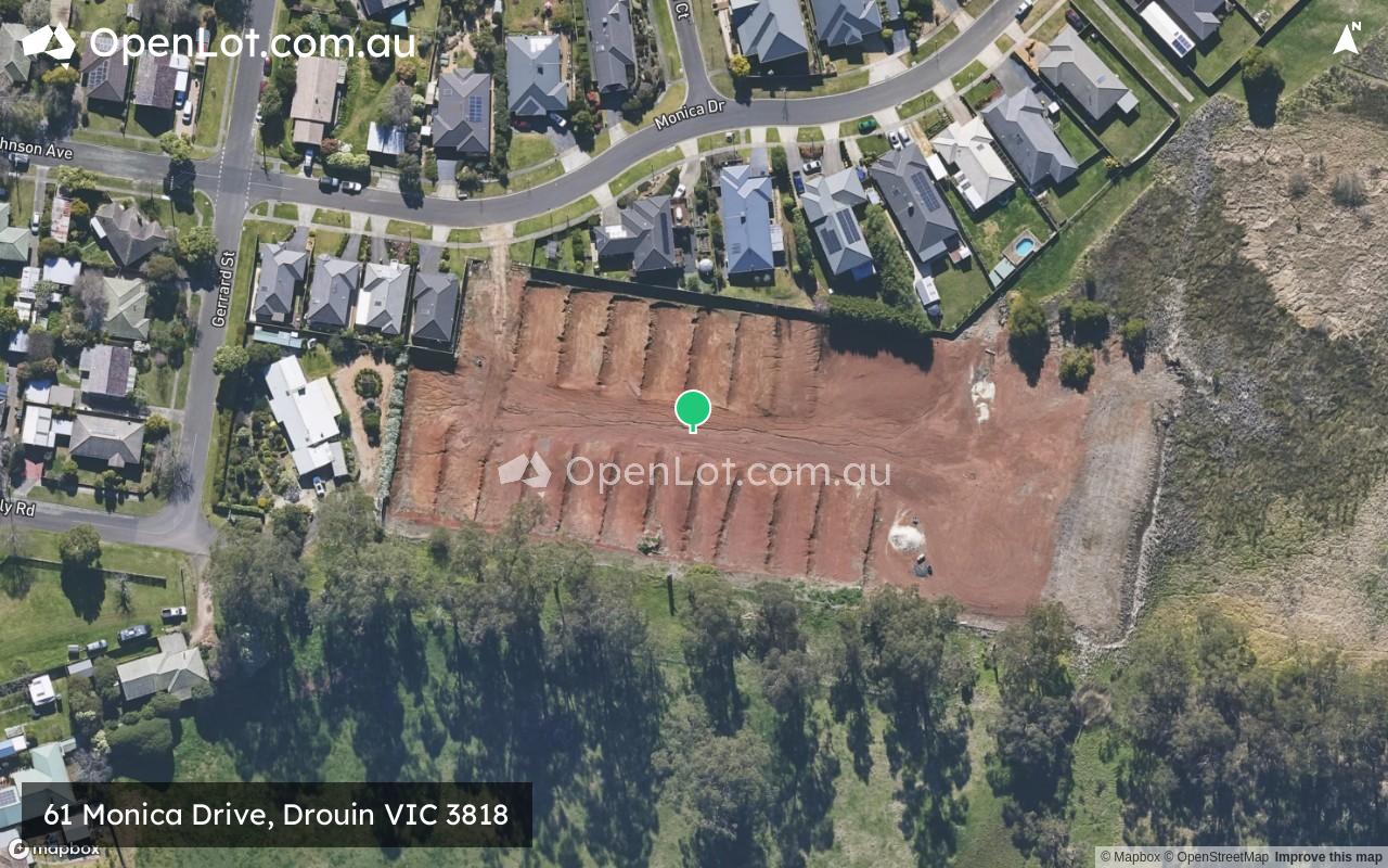 Satellite image for 61 Monica Drive, Drouin VIC 3818