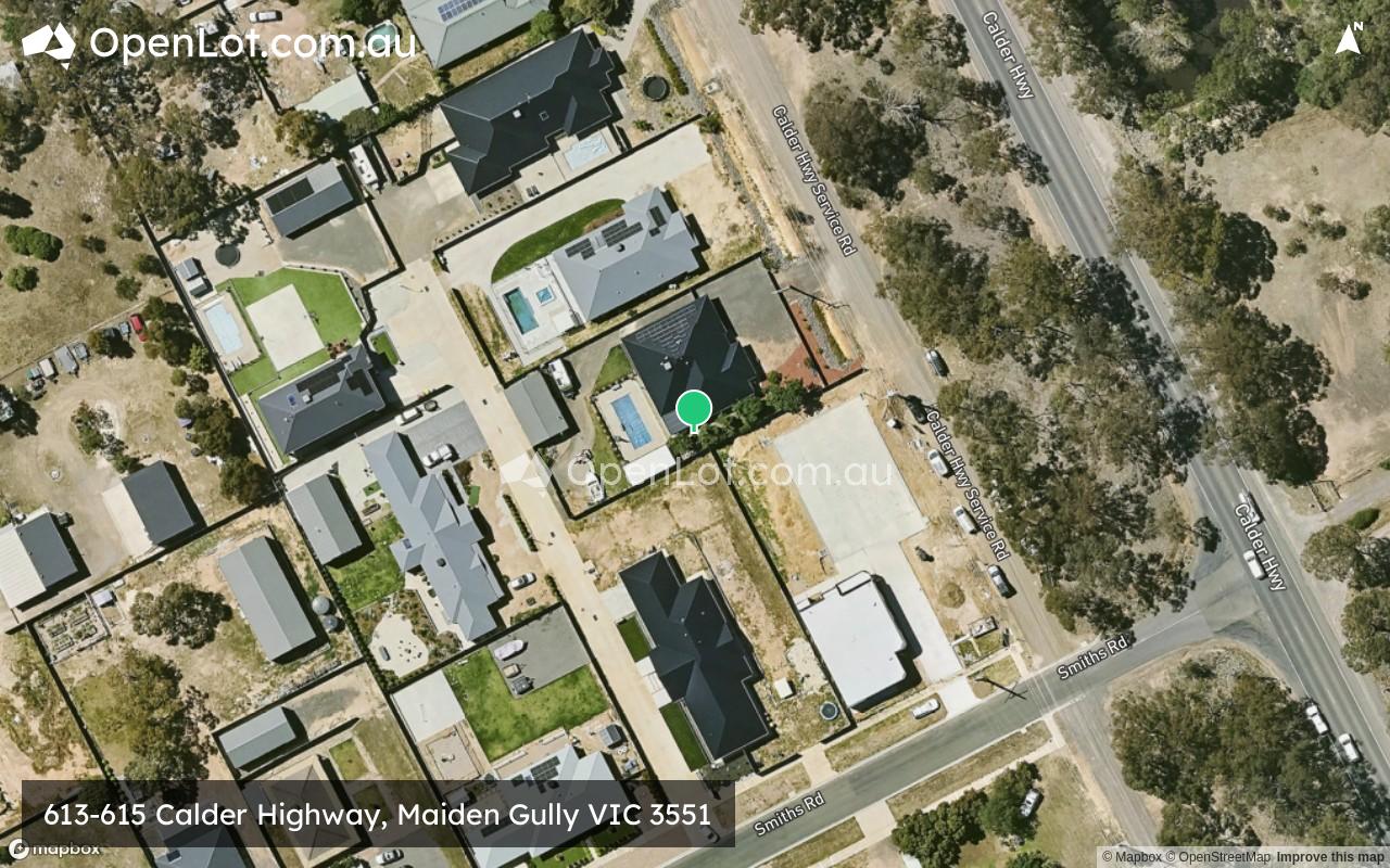 Satellite image for 613-615 Calder Highway, Maiden Gully VIC 3551
