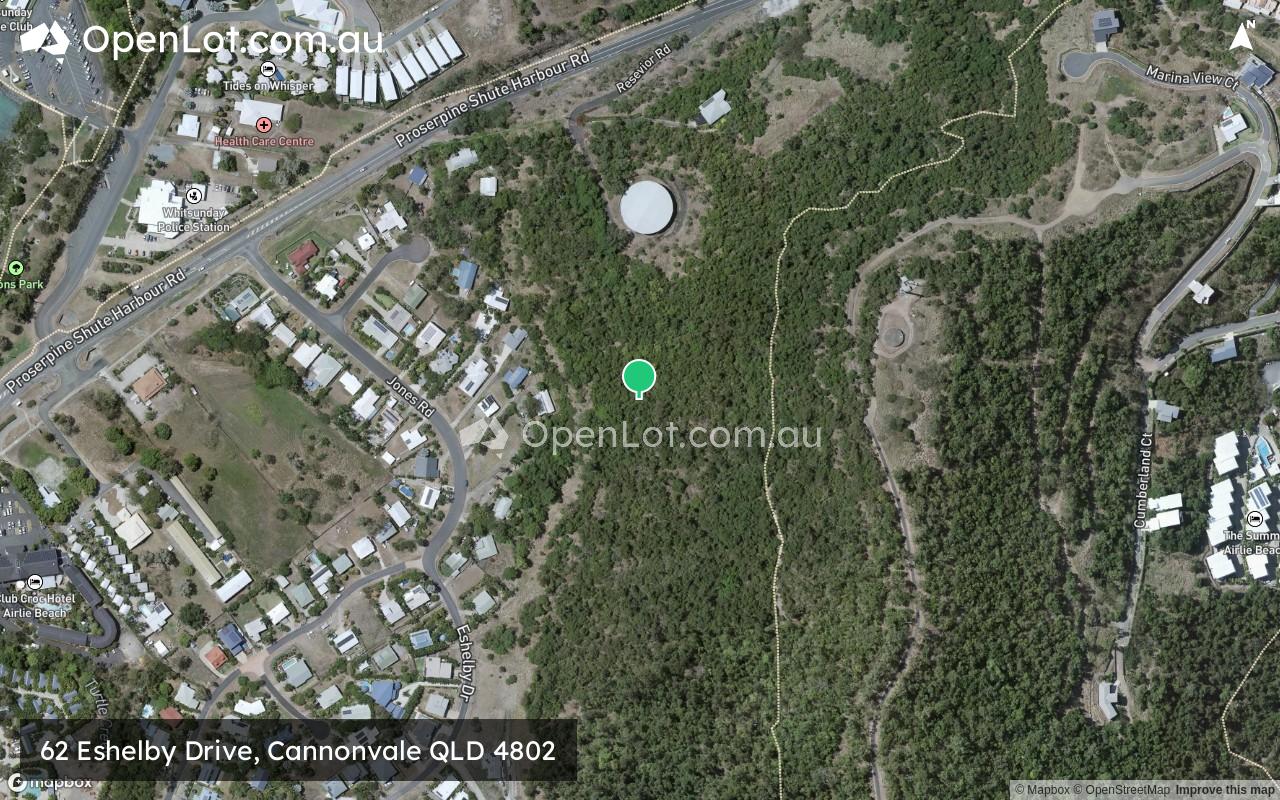 Satellite image for 62 Eshelby Drive, Cannonvale QLD 4802