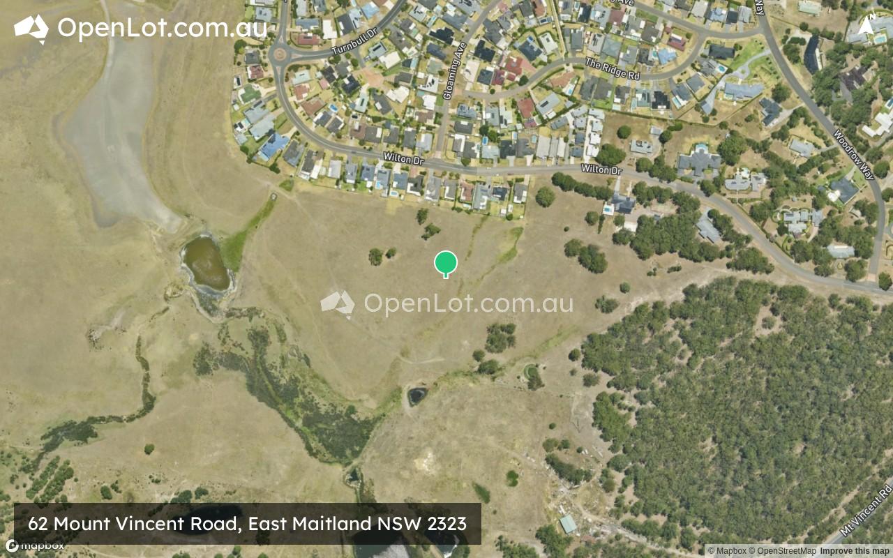 Satellite image for 62 Mount Vincent Road, East Maitland NSW 2323
