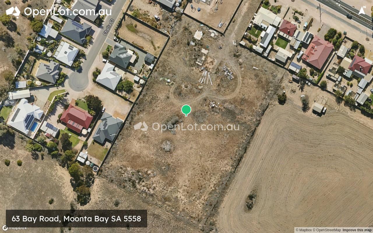 Satellite image for 63 Bay Road, Moonta Bay SA 5558
