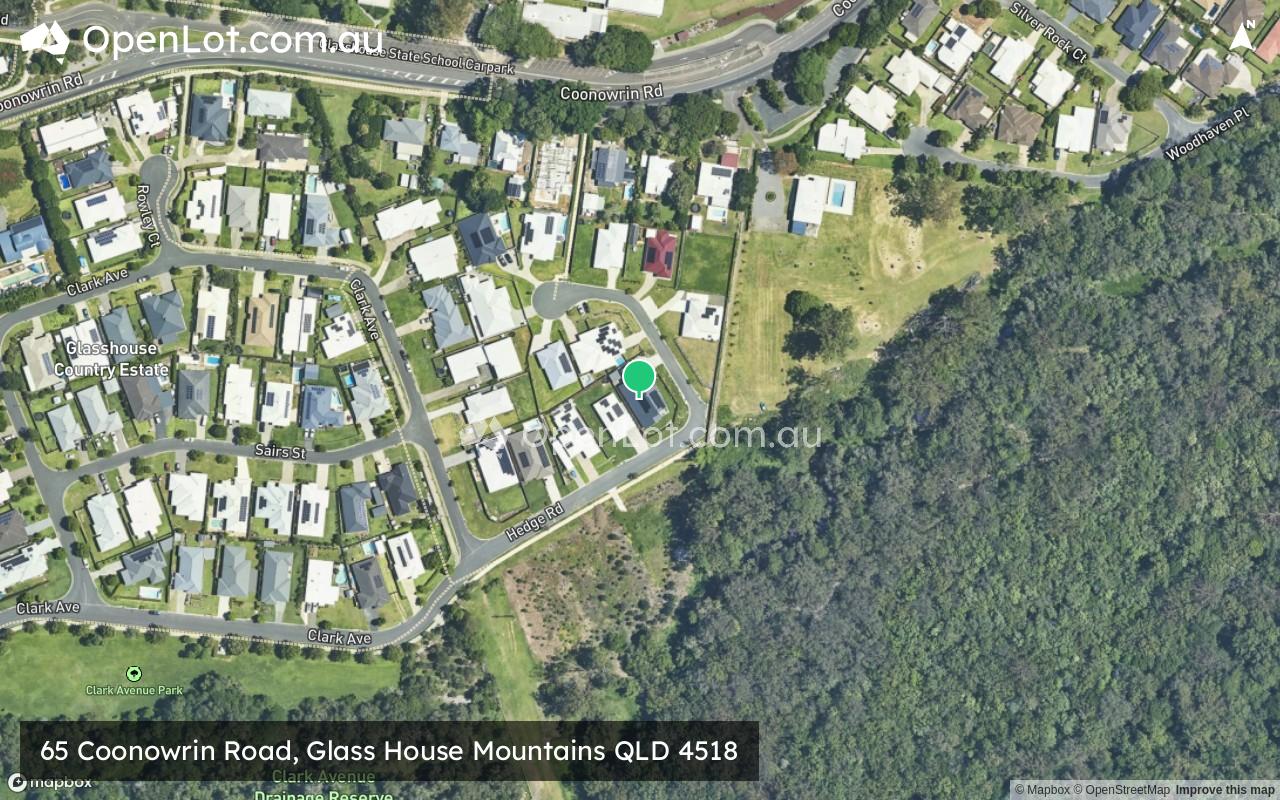 Satellite image for 65 Coonowrin Road, Glass House Mountains QLD 4518
