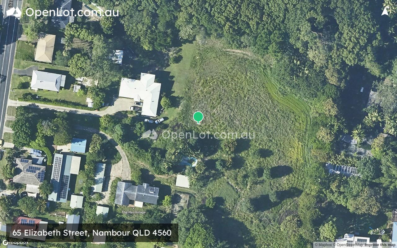 Satellite image for 65 Elizabeth Street, Nambour QLD 4560
