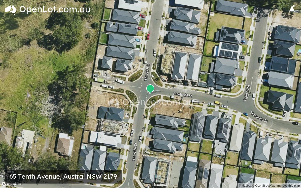 Satellite image for 65 Tenth Avenue, Austral NSW 2179