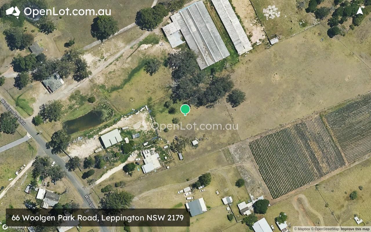 Satellite image for 66 Woolgen Park Road, Leppington NSW 2179