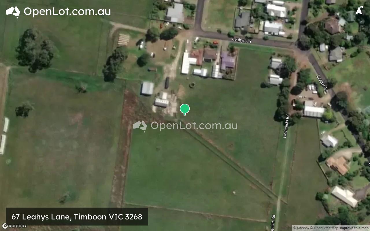 Satellite image for 67 Leahys Lane, Timboon VIC 3268