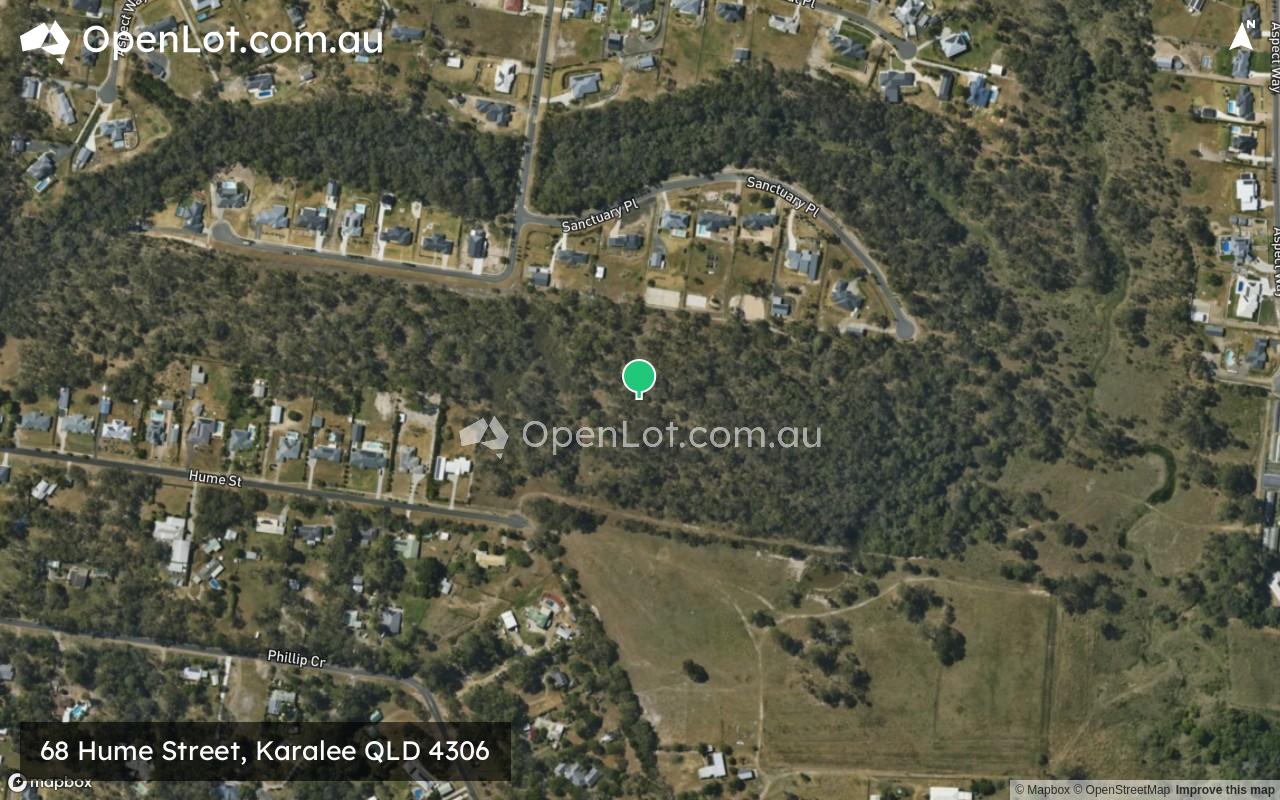 Satellite image for 68 Hume Street, Karalee QLD 4306