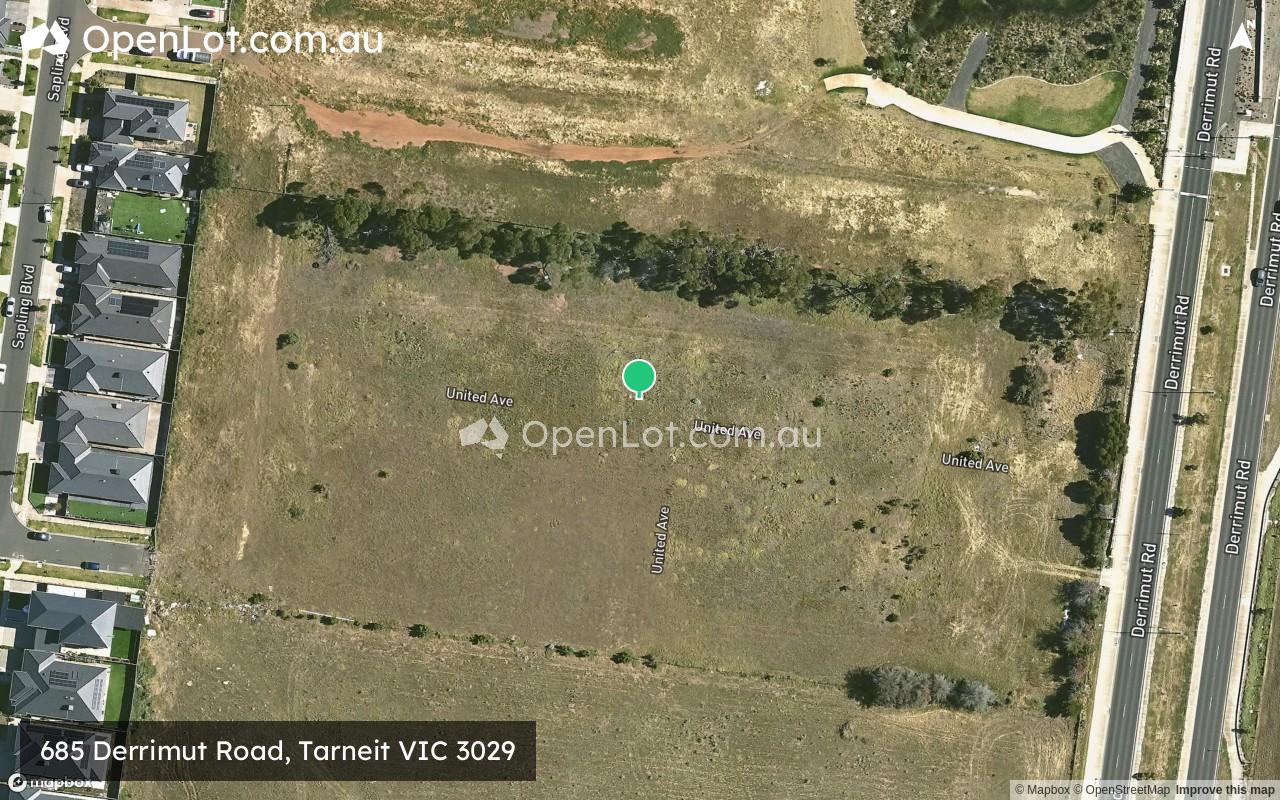 Satellite image for 685 Derrimut Road, Tarneit VIC 3029