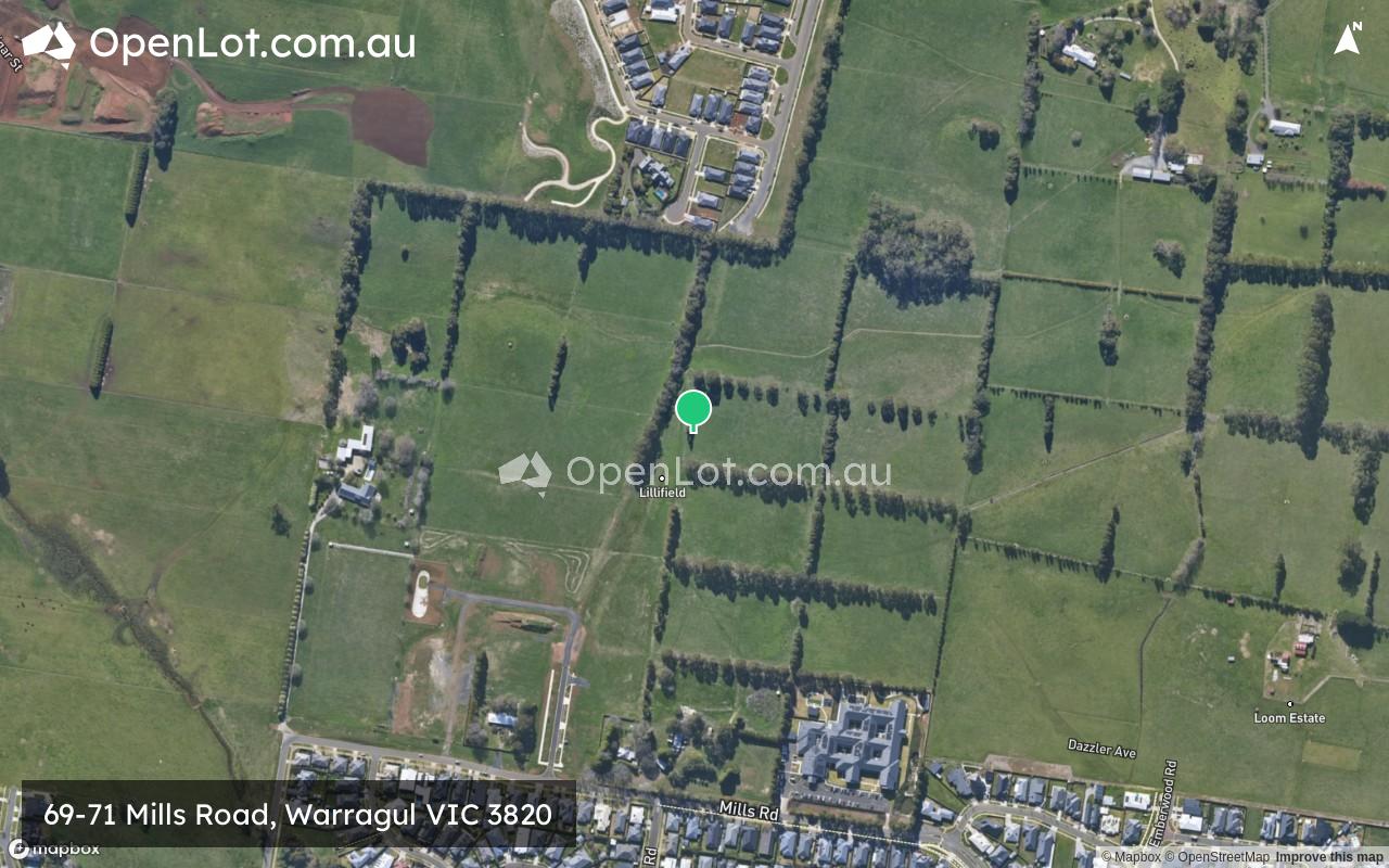 Satellite image for 69-71 Mills Road, Warragul VIC 3820