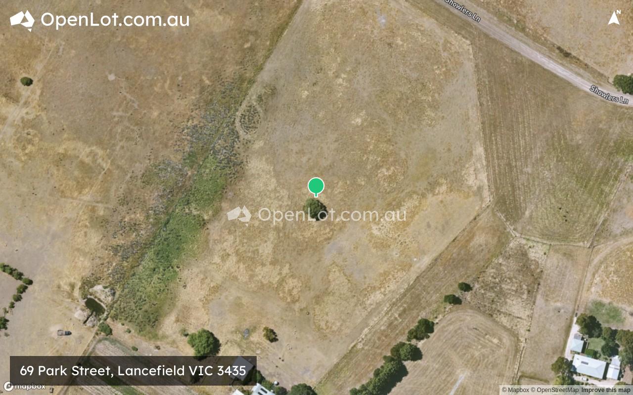Satellite image for 69 Park Street, Lancefield VIC 3435