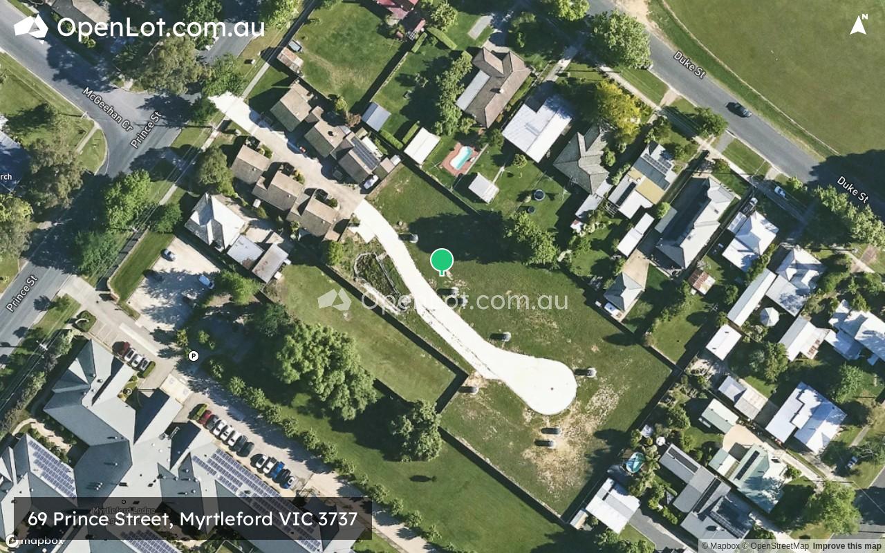 Satellite image for 69 Prince Street, Myrtleford VIC 3737
