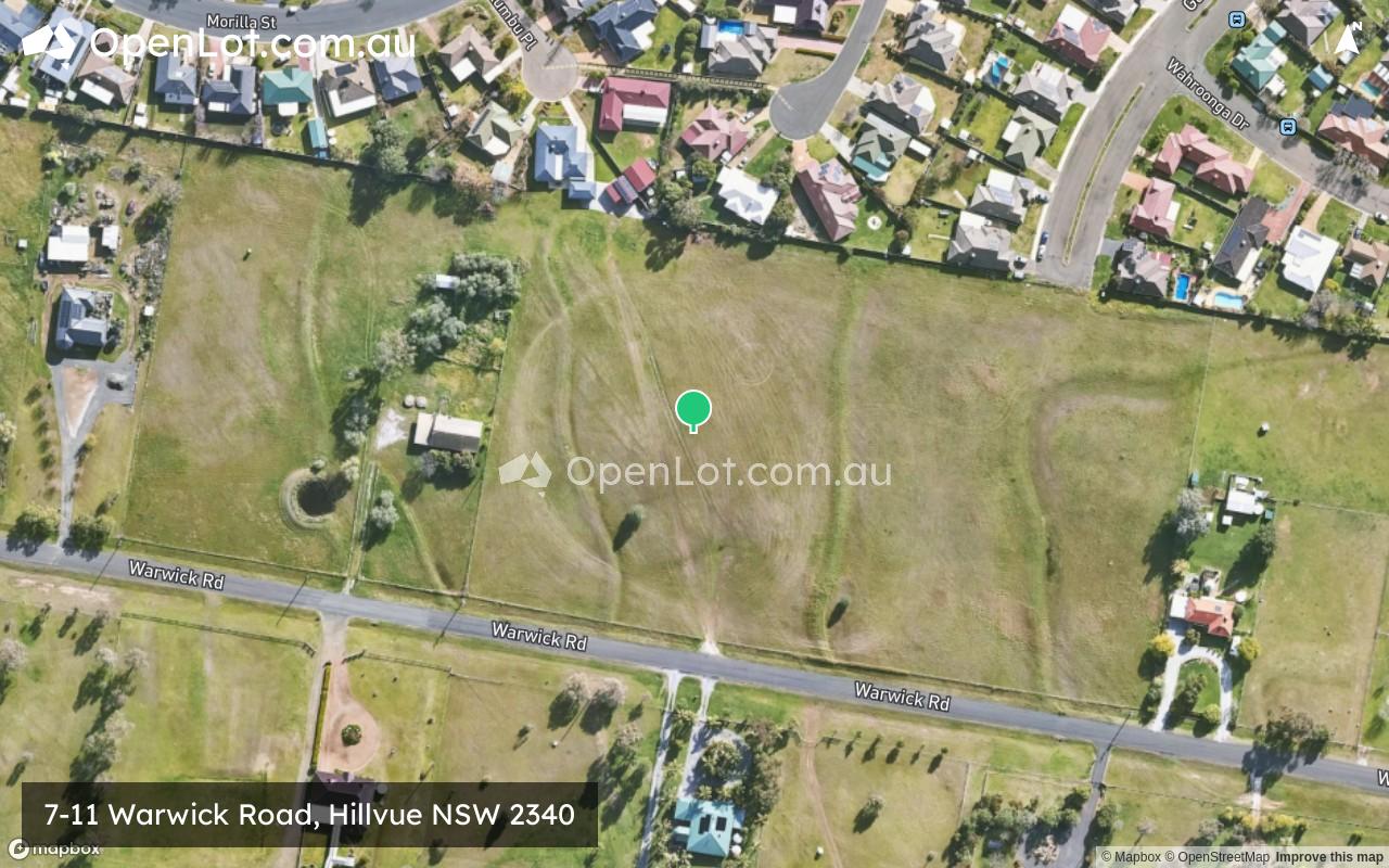 Satellite image for 7-11 Warwick Road, Hillvue NSW 2340