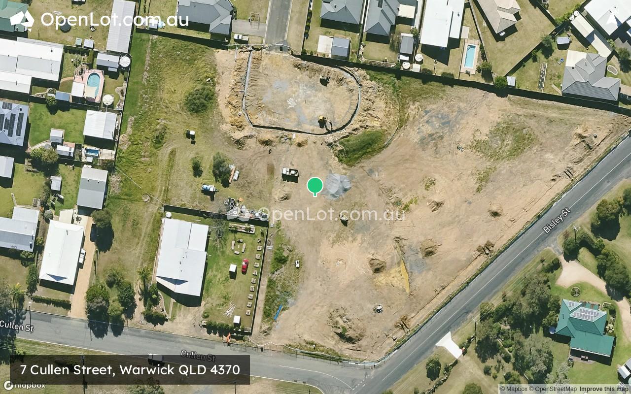 Satellite image for 7 Cullen Street, Warwick QLD 4370