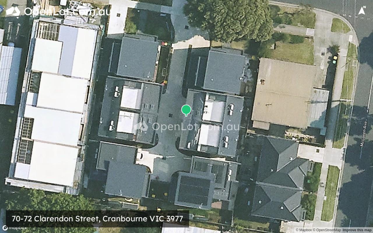 Satellite image for 70-72 Clarendon Street, Cranbourne VIC 3977