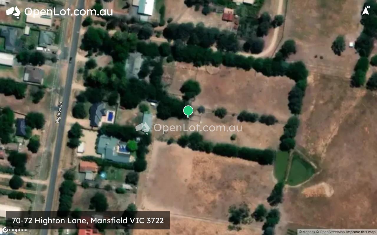Satellite image for 70-72 Highton Lane, Mansfield VIC 3722
