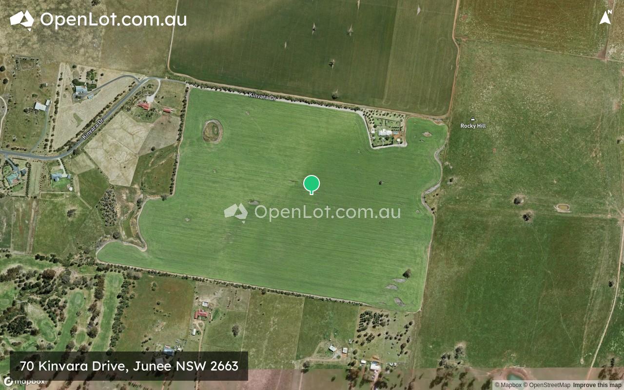 Satellite image for 70 Kinvara Drive, Junee NSW 2663