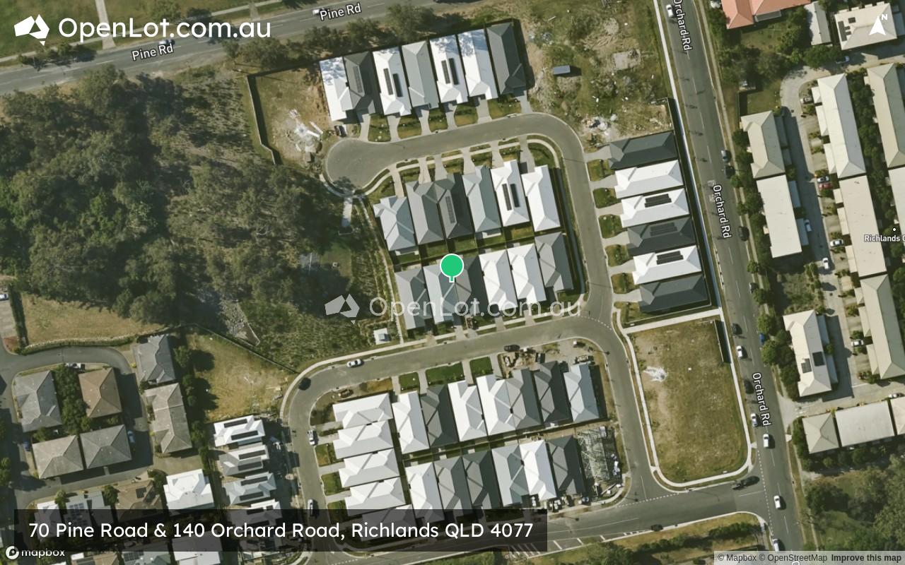 Satellite image for 70 Pine Road & 140 Orchard Road, Richlands QLD 4077