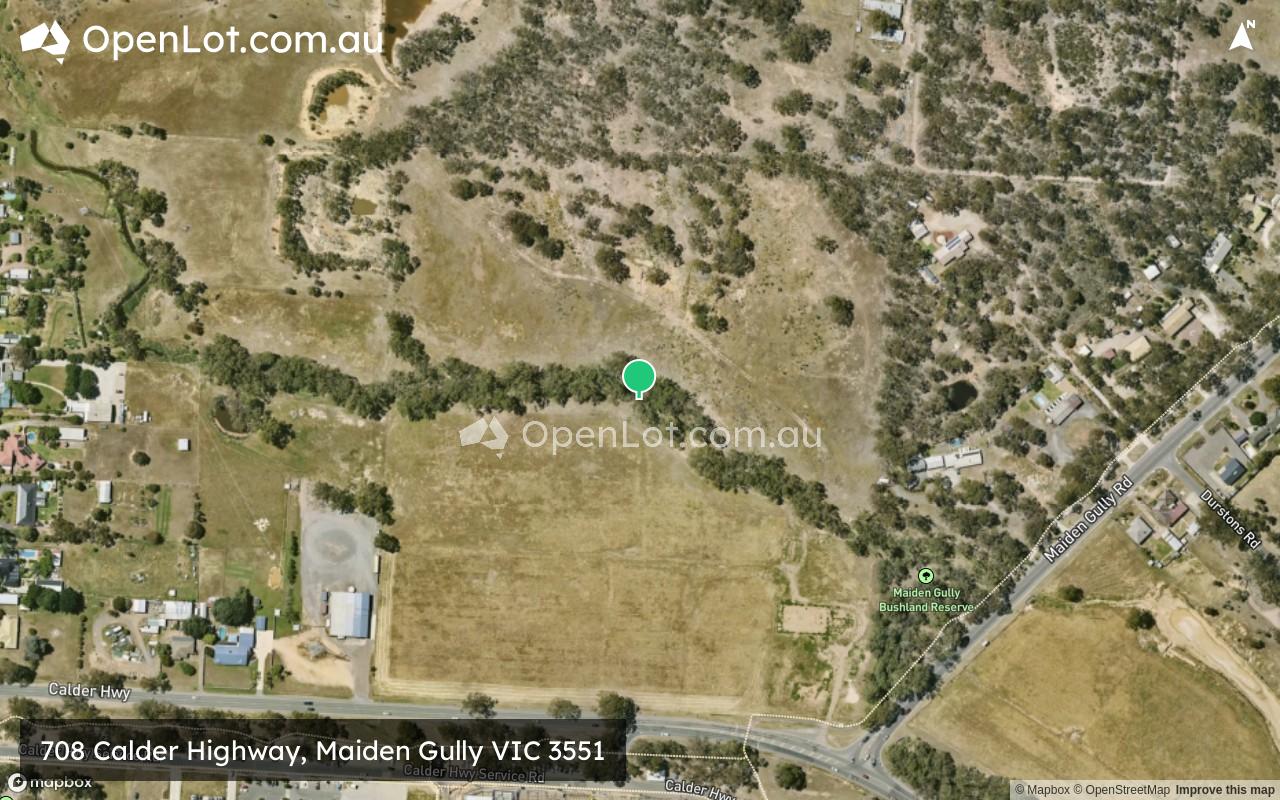 Satellite image for 708 Calder Highway, Maiden Gully VIC 3551
