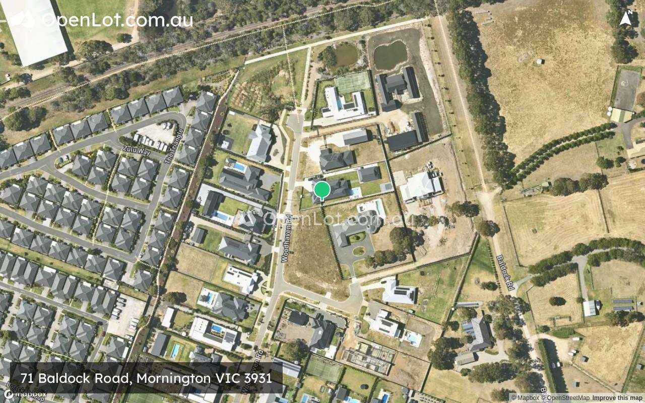 Satellite image for 71 Baldock Road, Mornington VIC 3931