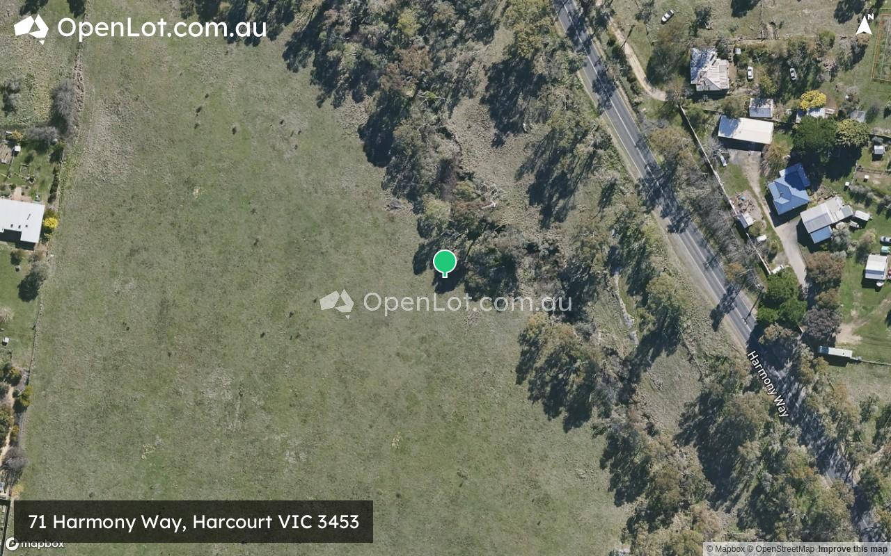 Satellite image for 71 Harmony Way, Harcourt VIC 3453