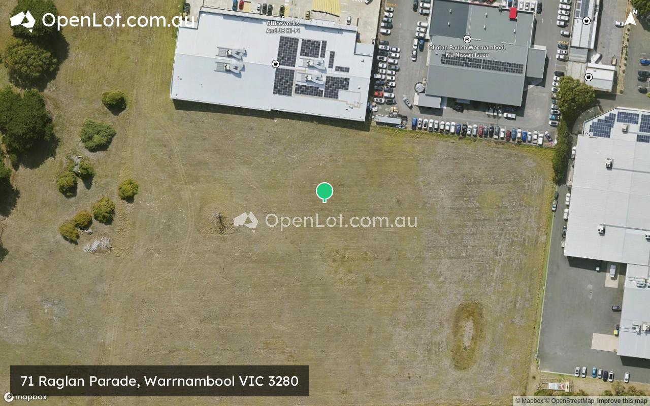 Satellite image for 71 Raglan Parade, Warrnambool VIC 3280