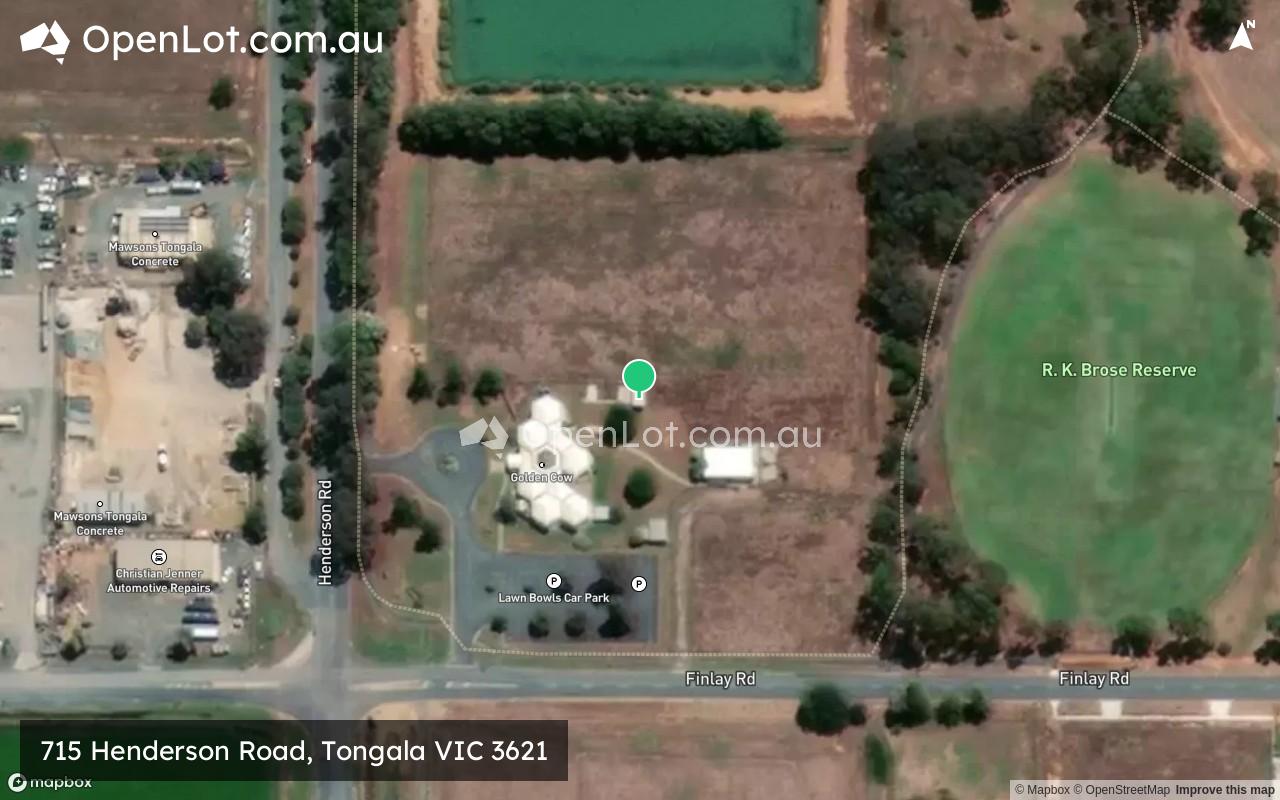 Satellite image for 715 Henderson Road, Tongala VIC 3621