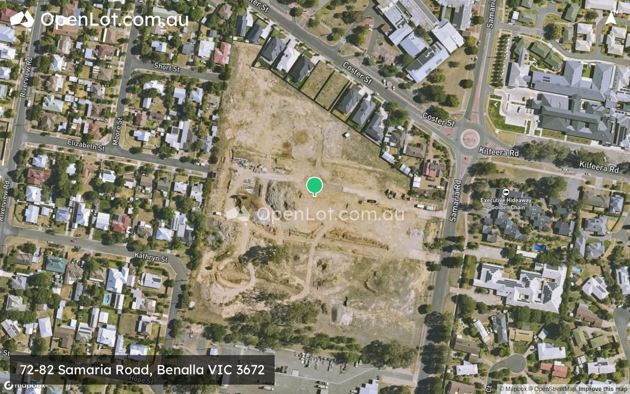 Satellite image for 72-82 Samaria Road, Benalla VIC 3672