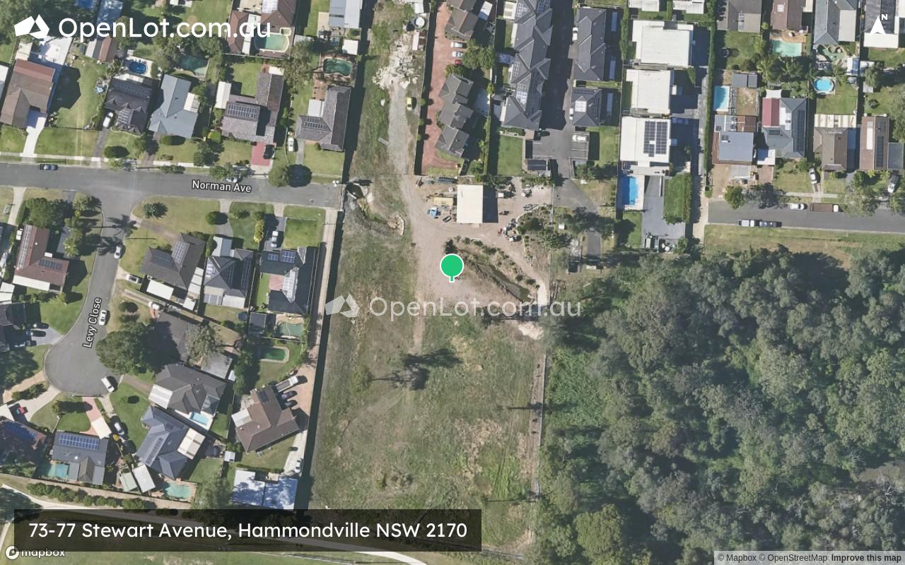 Satellite image for 73-77 Stewart Avenue, Hammondville NSW 2170