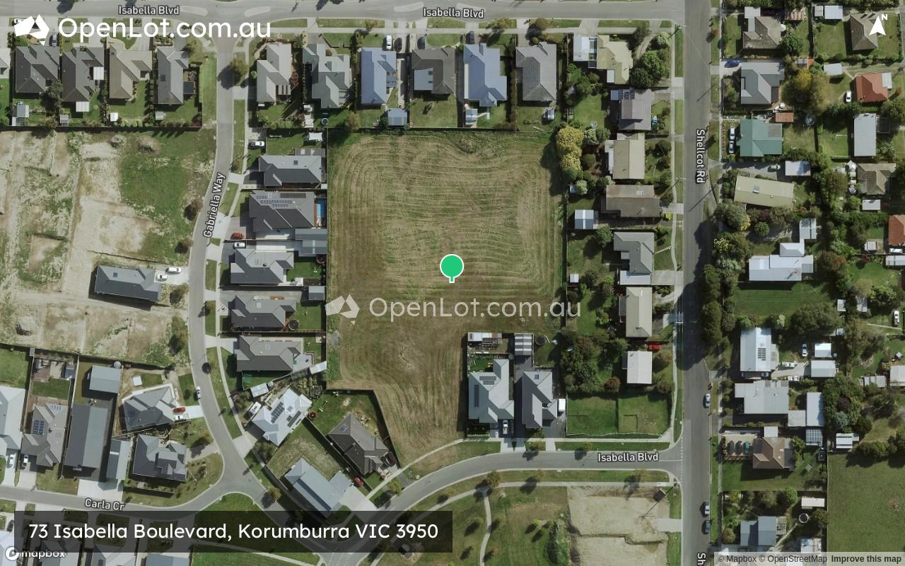 Satellite image for 73 Isabella Boulevard, Korumburra VIC 3950