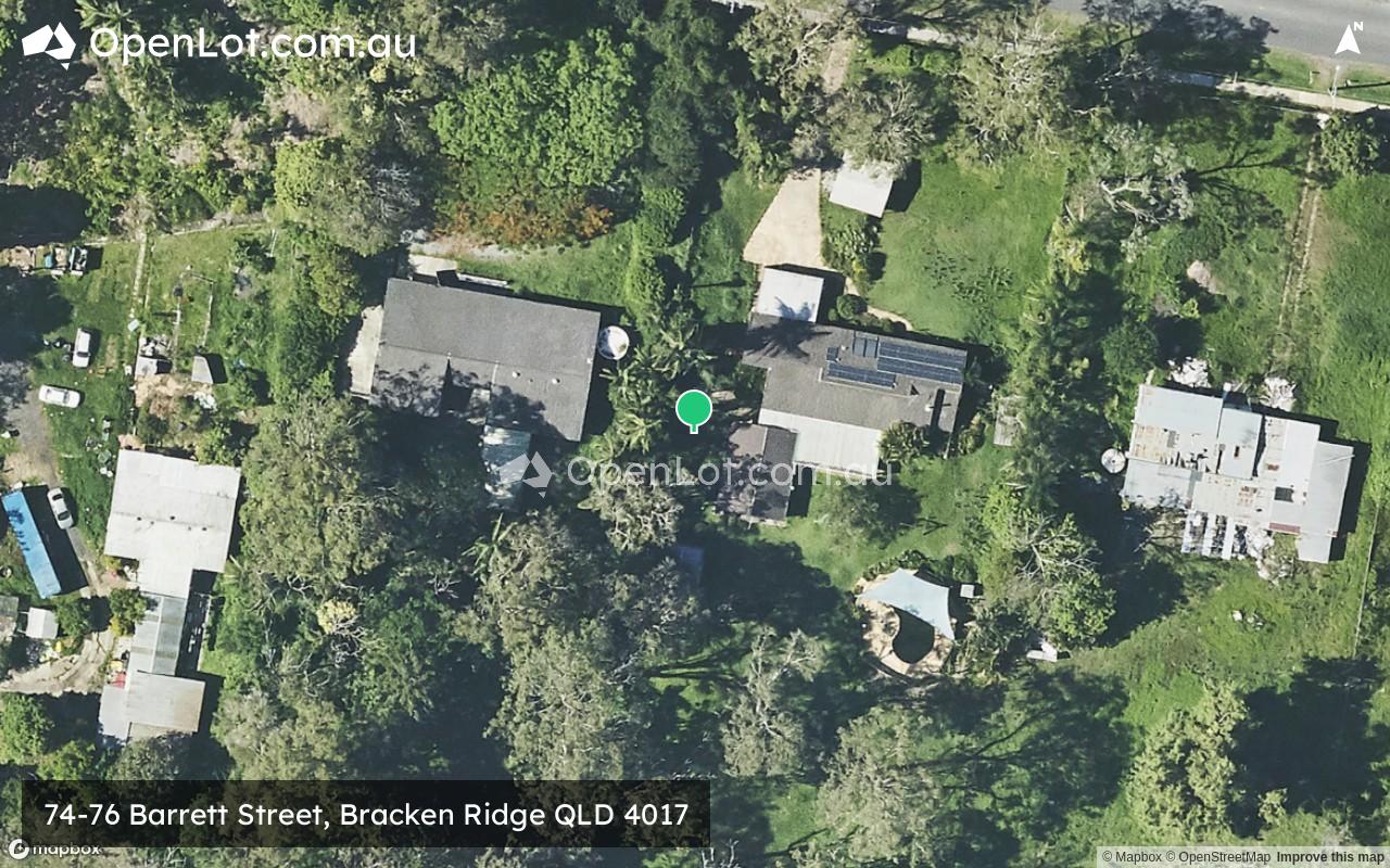 Satellite image for 74-76 Barrett Street, Bracken Ridge QLD 4017