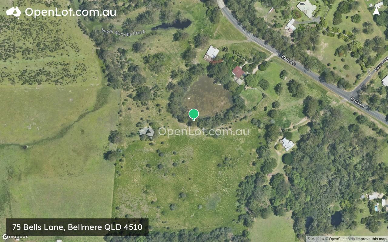 Satellite image for 75 Bells Lane, Bellmere QLD 4510