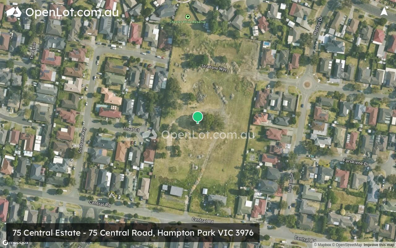 Satellite image for 75 Central Estate - 75 Central Road, Hampton Park VIC 3976