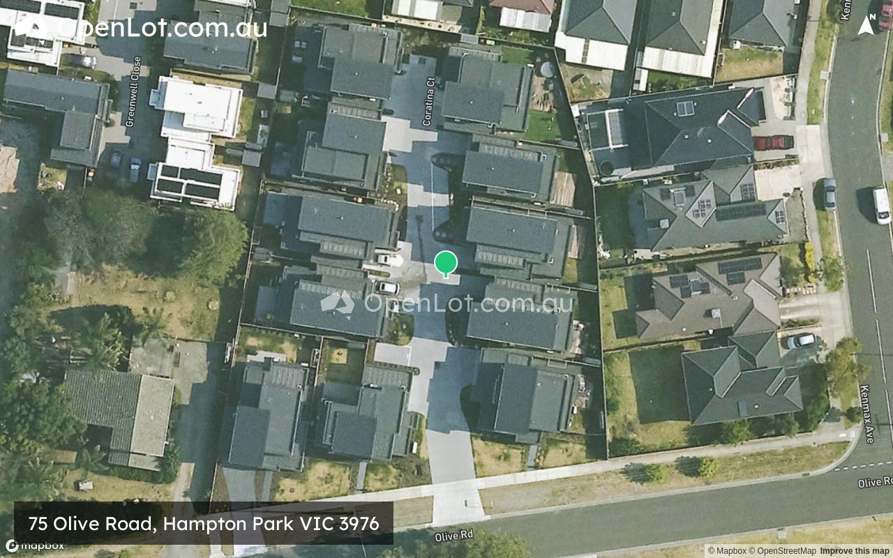 Satellite image for 75 Olive Road, Hampton Park VIC 3976