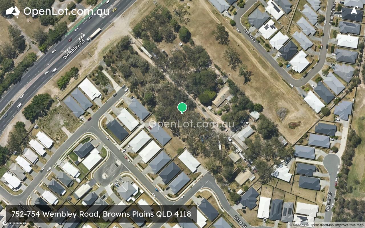 Satellite image for 752-754 Wembley Road, Browns Plains QLD 4118