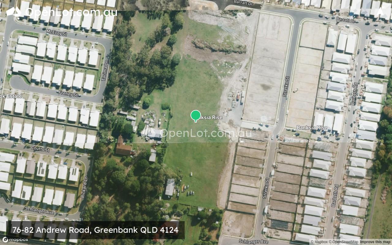 Satellite image for 76-82 Andrew Road, Greenbank QLD 4124