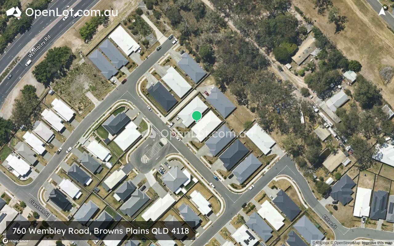 Satellite image for 760 Wembley Road, Browns Plains QLD 4118
