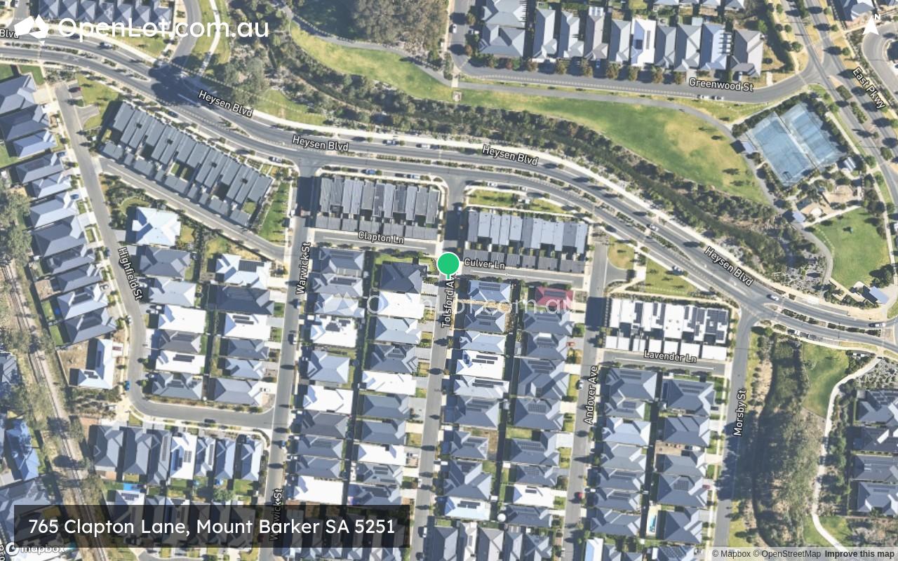 Satellite image for 765 Clapton Lane, Mount Barker SA 5251