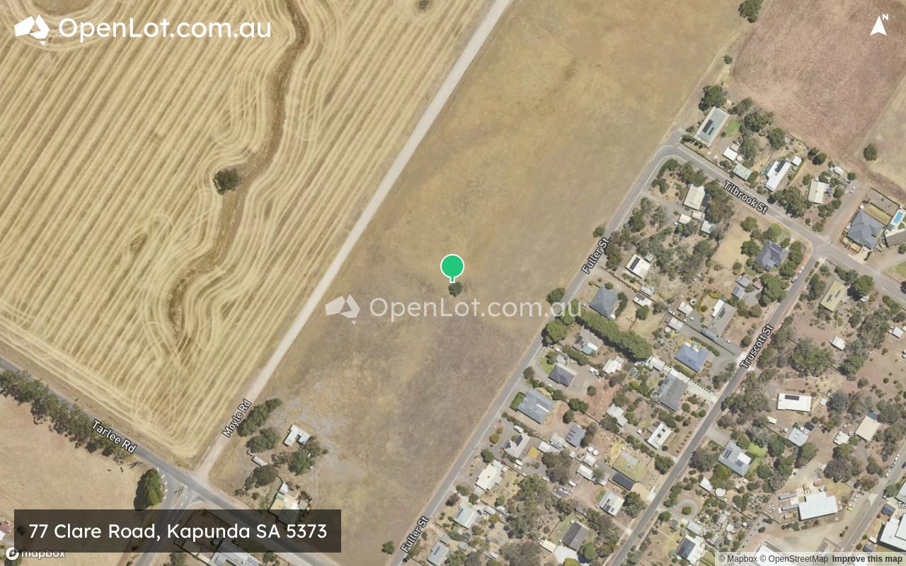 Satellite image for 77 Clare Road, Kapunda SA 5373