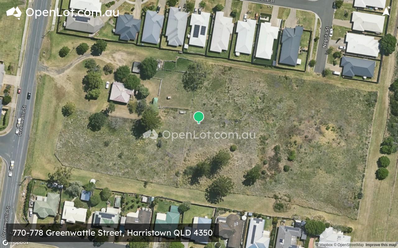 Satellite image for 770-778 Greenwattle Street, Harristown QLD 4350