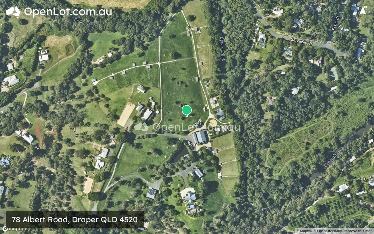 Satellite image for 78 Albert Road, Draper QLD 4520