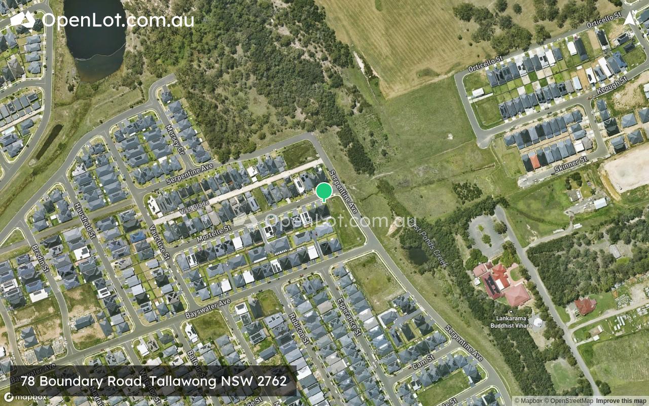 Satellite image for 78 Boundary Road, Tallawong NSW 2762