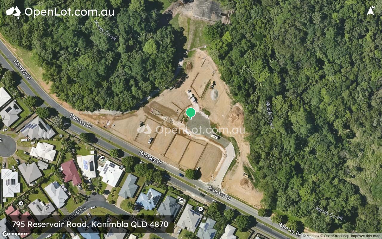 Satellite image for 795 Reservoir Road, Kanimbla QLD 4870