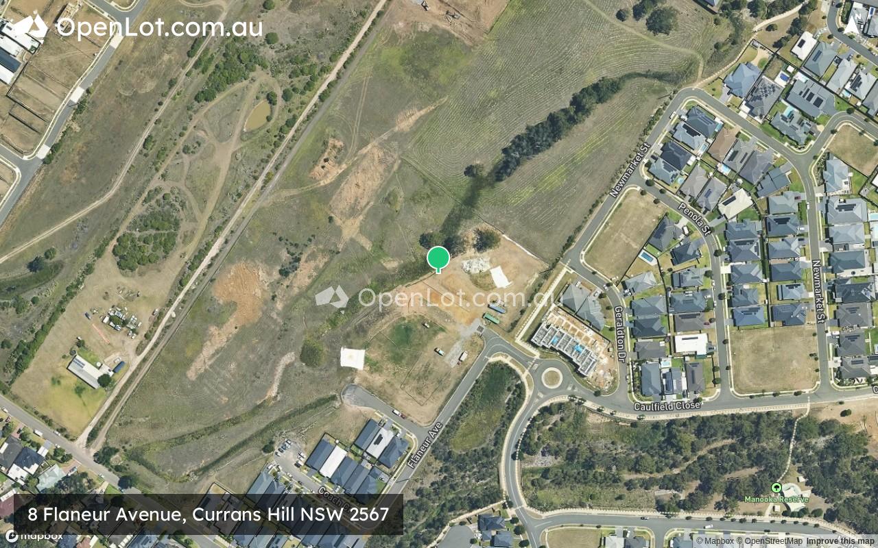 Satellite image for 8 Flaneur Avenue, Currans Hill NSW 2567