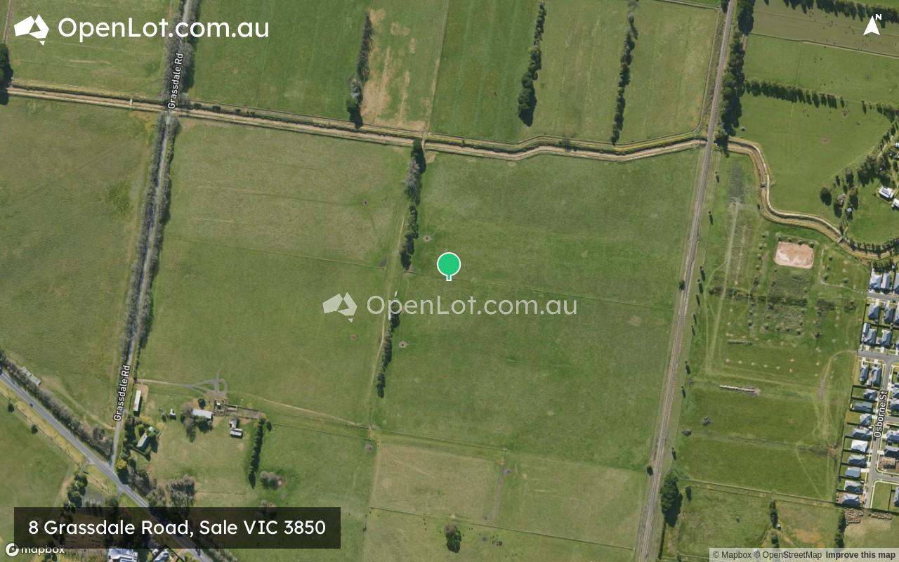 Satellite image for 8 Grassdale Road, Sale VIC 3850