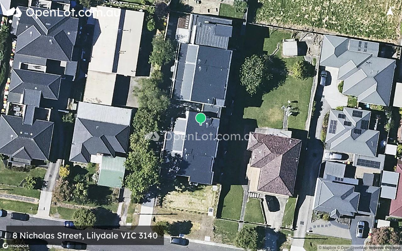 Satellite image for 8 Nicholas Street, Lilydale VIC 3140