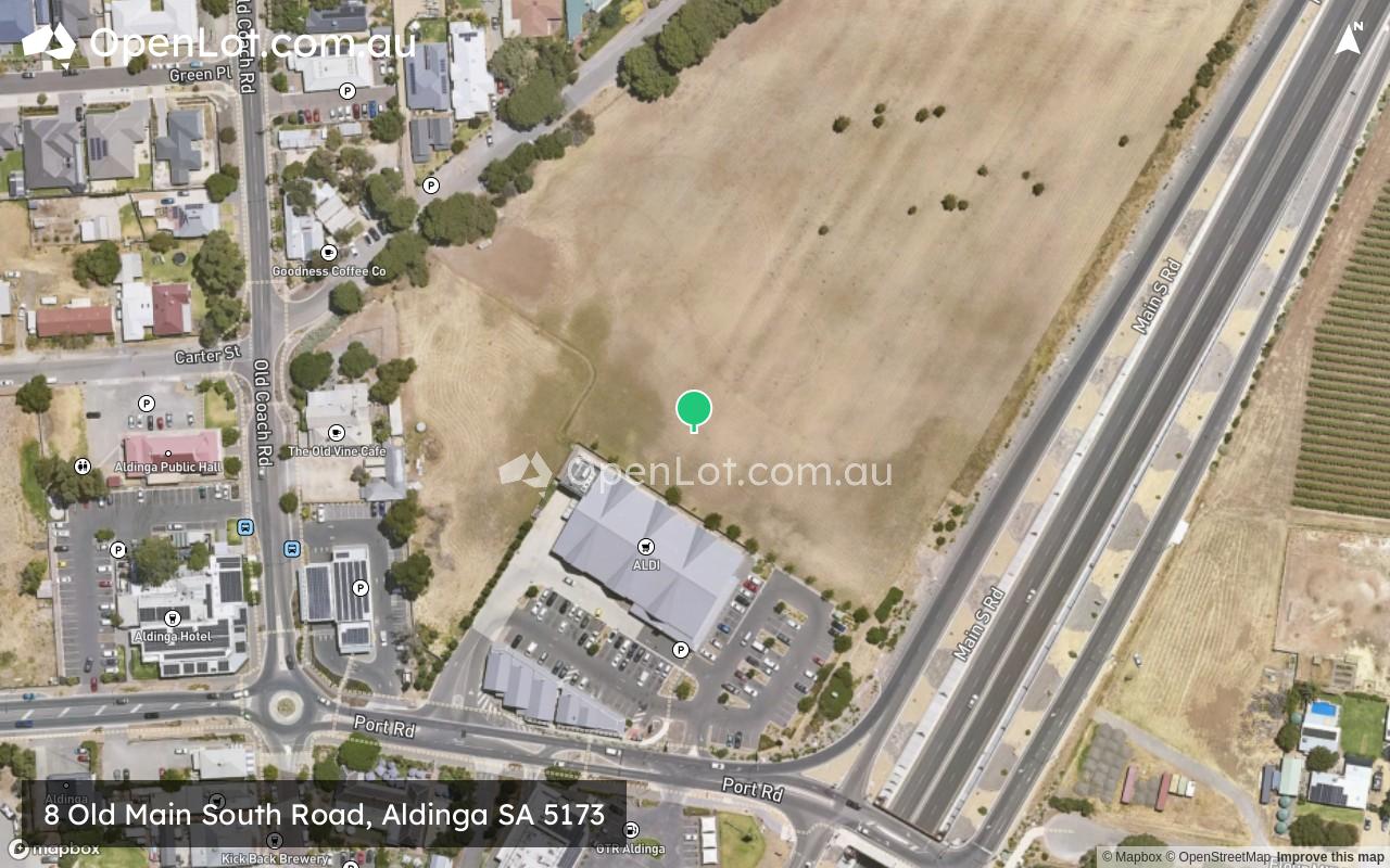 Satellite image for 8 Old Main South Road, Aldinga SA 5173