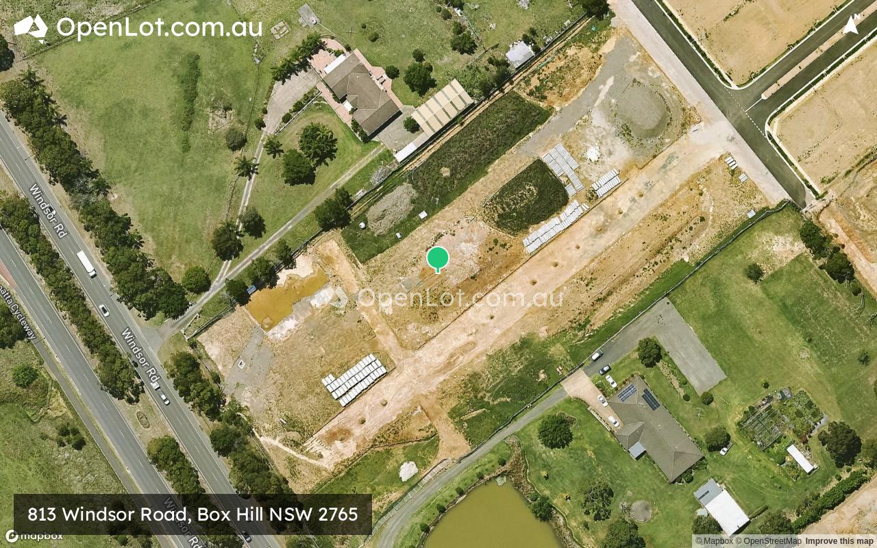 Satellite image for 813 Windsor Road, Box Hill NSW 2765